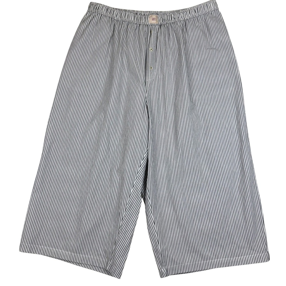 Anthropologie Lyre Bird Striped Wide Leg Lounge Pajama Pants Women XL Coastal